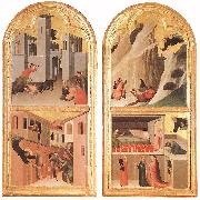 Simone Martini Blessed Agostino Novello Altarpiece oil painting on canvas